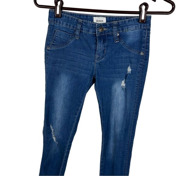 Hudson Distressed Jeans Girls Size 12 Back Pocket Flaps - Picture 2 of 8